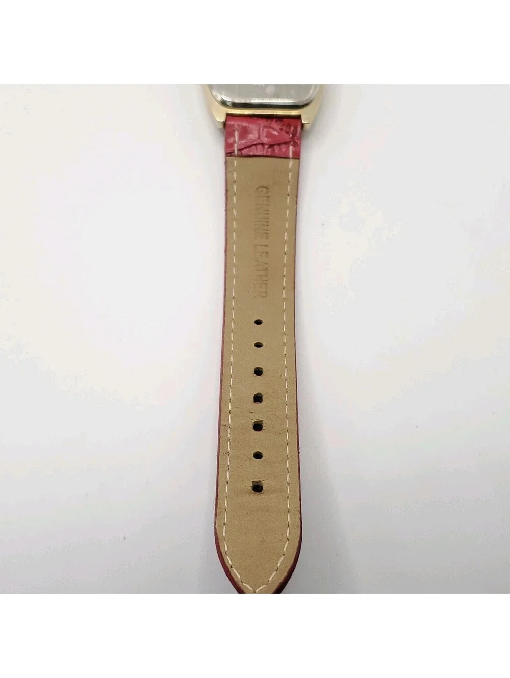 Isaac Mizrahi Live Quartz Womens 32mm Watch Red Sub Dial New Battery